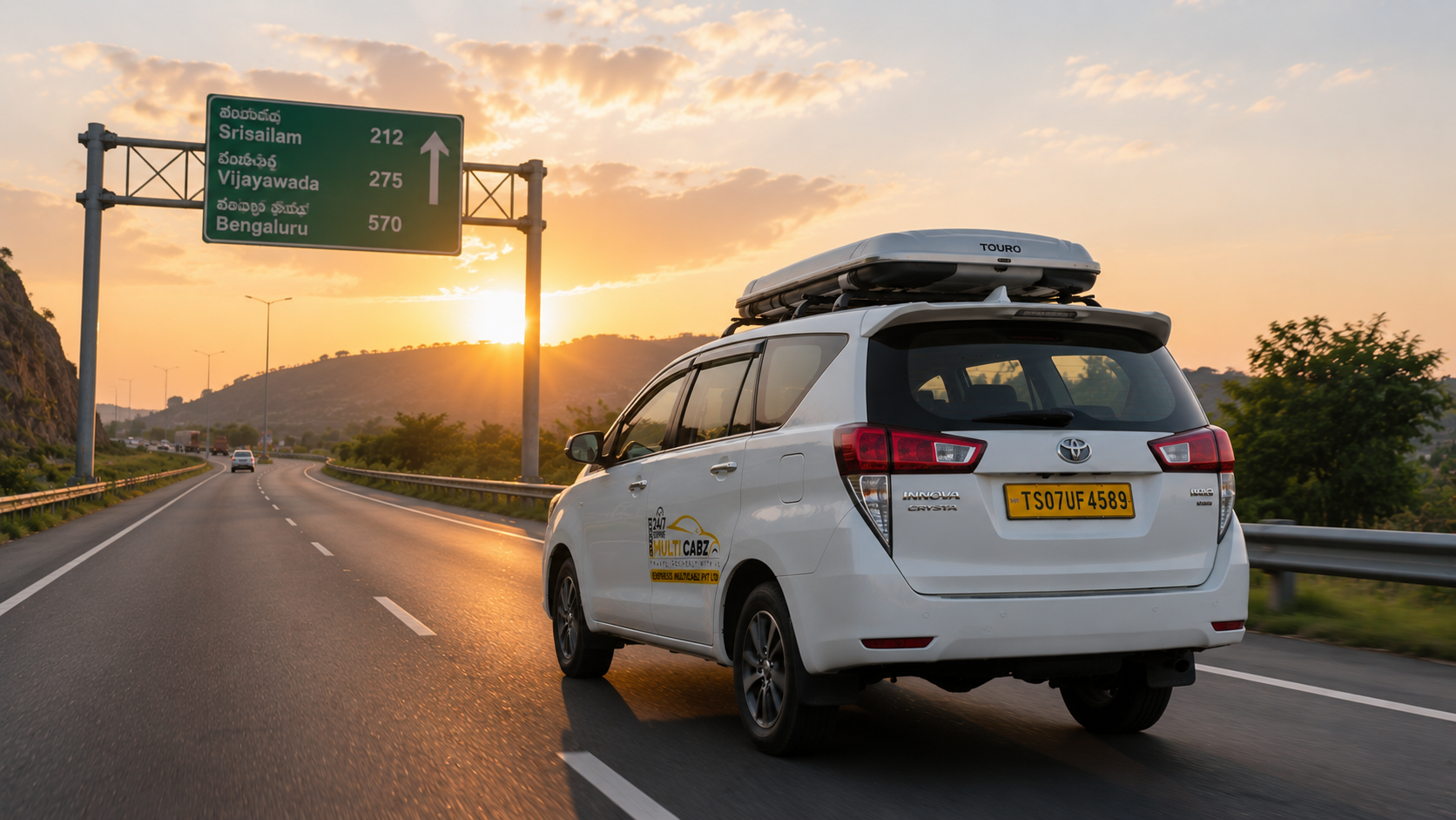 Hyderabad to Srisailam Taxi